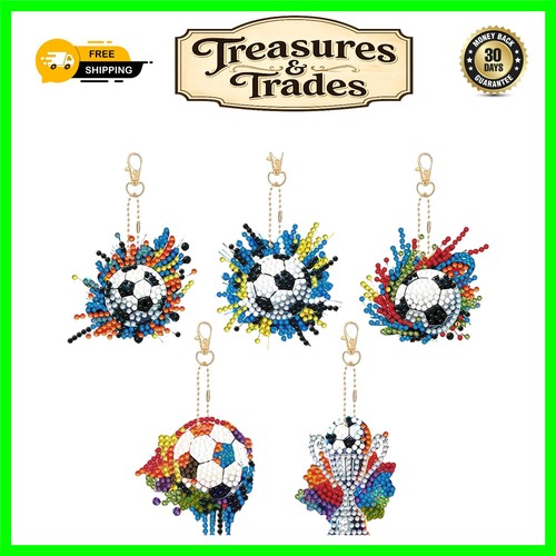 5pcs diy football - diy, diamond