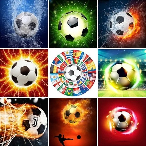 Diamond painting diy soccer - diamond,