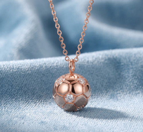 14k rose gold plated round - 14k,
