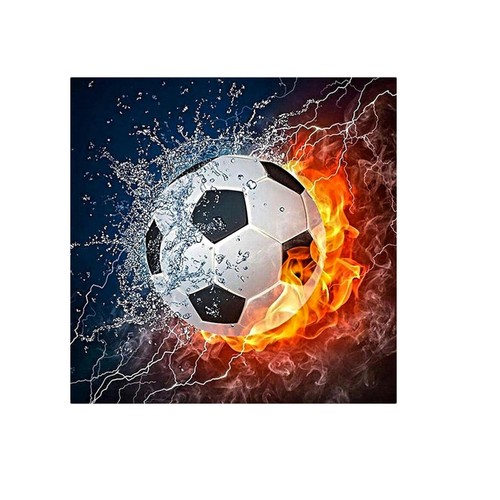 Football diamond art - football,