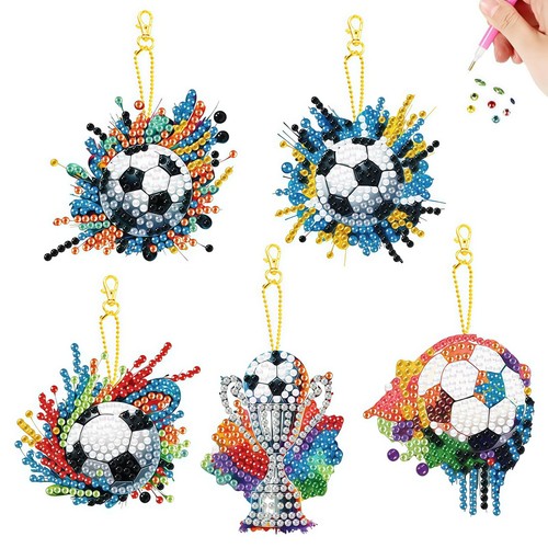 Cgjiang football keyring 6pcs - cgjiang,