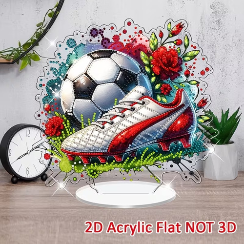 Diamond art football boot - diamond,