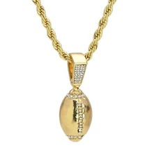 Football Charm Pendant 2 Ct